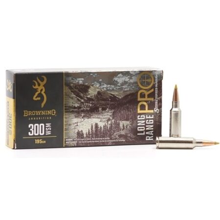 Browning LRP .300 Winchester Short Magnum (WSM) 195 Gr. Sierra Tipped Matchking- Box of 20
