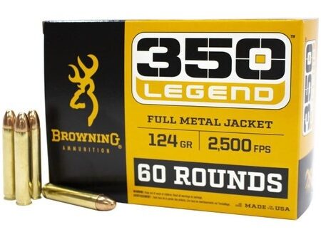 Browning Training and Practice .350 Legend 124 Gr. Full Metal Jacket- Box of 60