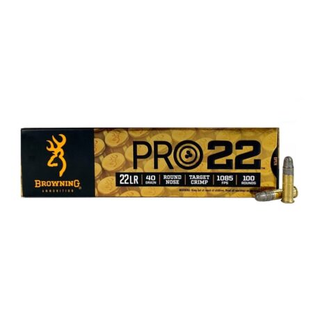 Browning Pro22 .22 Long Rifle 40 Gr. Lead Round Nose- Box of 100
