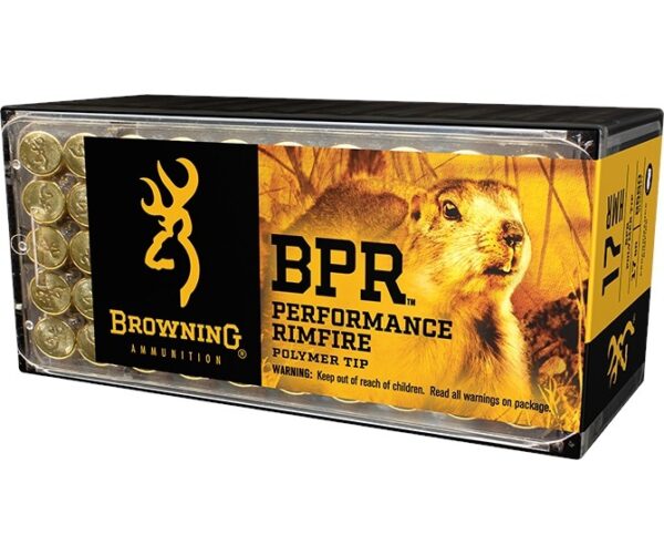 Browning BPR .17 Hornady Magnum Rimfire (HMR) 17 Gr. BPR Polymer Tip- Box of 50