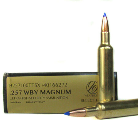 Weatherby .257 Weatherby Magnum 100 Gr. Barnes Tipped Triple-Shock X- Lead Free- Box of 20