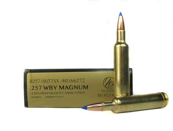Weatherby .257 Weatherby Magnum 100 Gr. Barnes Tipped Triple-Shock X- Lead Free- Box of 20