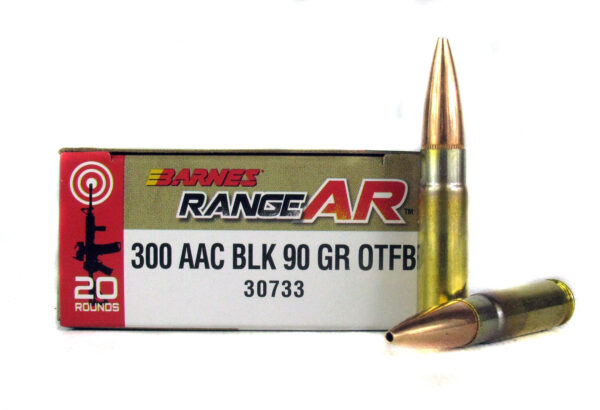 Barnes RangeAR .300 AAC Blackout 90 Gr. Open-Tip Match (OTM)- Box of 20