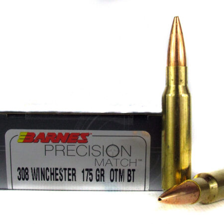 Barnes Precision Match .308 Winchester 175 Gr. Open-Tip Match (OTM)- Box of 20