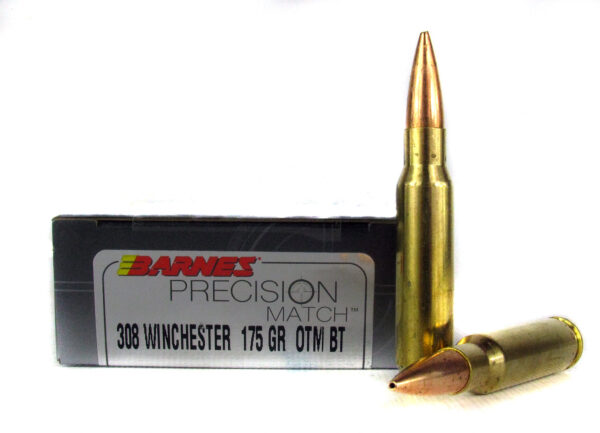Barnes Precision Match .308 Winchester 175 Gr. Open-Tip Match (OTM)- Box of 20