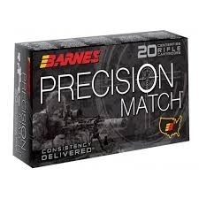 Barnes Precision Match 6.5 Creedmoor 140 Gr. Open Tip Match (OTM)- Box of 20