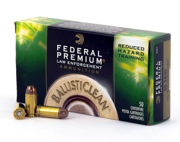 Federal BallistiClean .40 S&W 125 Gr. RHT Frangible- Lead Free- Box of 50