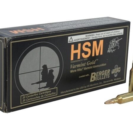 HSM Factory Blemish .17 Fireball 25 Gr. Berger Match Varmint- Box of 20