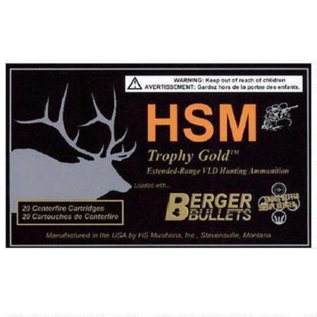 HSM Factory Blemish .204 Ruger 35 Gr. Berger Varmint Flat Base Match- Box of 20