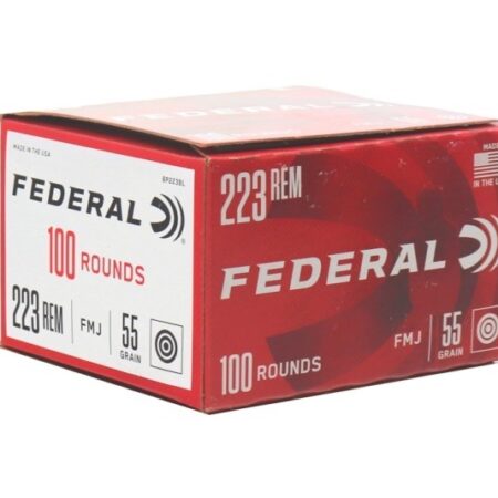 Federal .223 Remington 55 Gr. Full Metal Jacket- Value Pack of 100