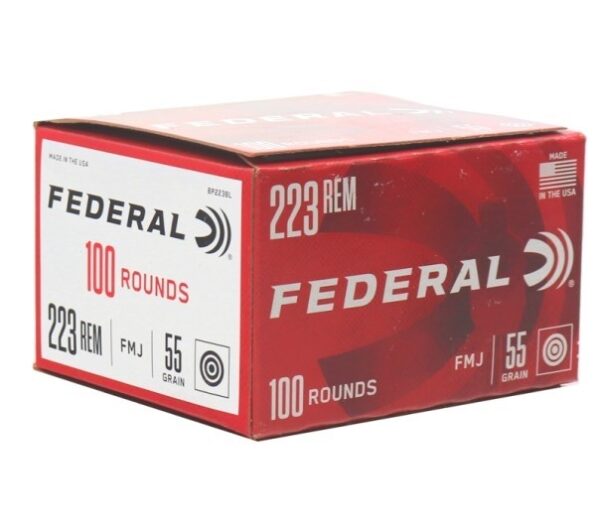 Federal .223 Remington 55 Gr. Full Metal Jacket- Value Pack of 100