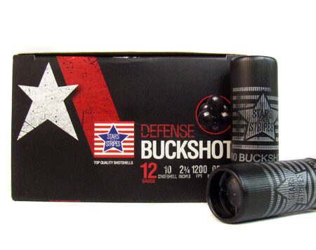 Stars and Stripes 12 Gauge 2-3/4" 00 Buckshot 9 Pellets- Box of 10