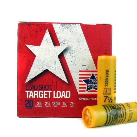 Stars and Stripes 20 Gauge 2-3/4" 7/8 oz 7 1/2 Shot- Box of 25