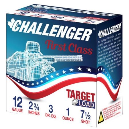 Challenger First Class Target 12 Ga 2-3/4" 1 oz #7-1/2 Shot- Box of 25