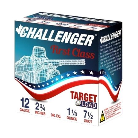Challenger First Class Target 12 Ga 2-3/4" 1-1/8 oz #7-1/2 Shot- Box of 25