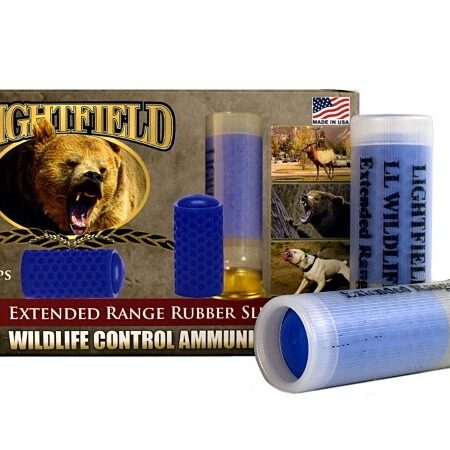 Lightfield Wildlife Control Less Lethal 12 Ga 2-3/4" Extended Range Rubber Slug- Box of 5