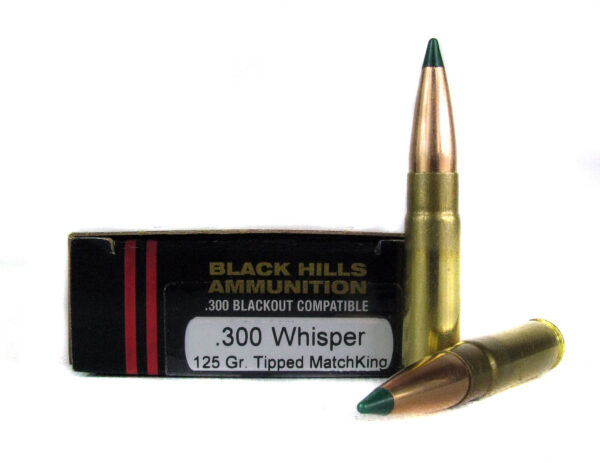 Black Hills .300 Blackout 125 Gr. Sierra Tipped MatchKing- Box of 20