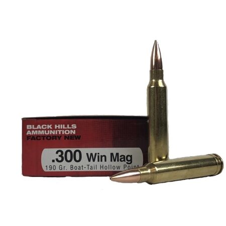 Black Hills .300 Winchester Magnum 190 Gr. Match Hollow Point Boat Tail- Box of 20