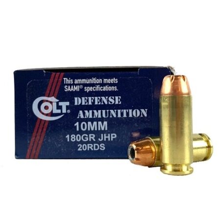 Doubletap Colt Defense 10mm Auto 180 Gr. Jacketed Hollow Point- Box of 20