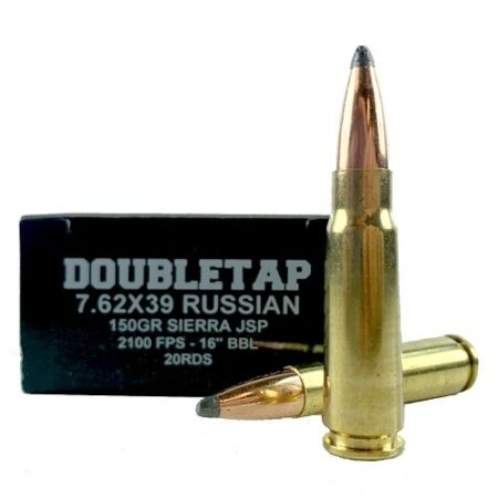 Doubletap 7.62x39mm 150 Gr. Sierra Jacketed Soft Point- Box of 20