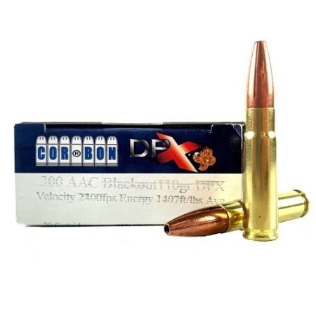 Cor-Bon .300 Blackout 110 Gr. DPX Copper Hollow Point- Lead Free- Box of 20