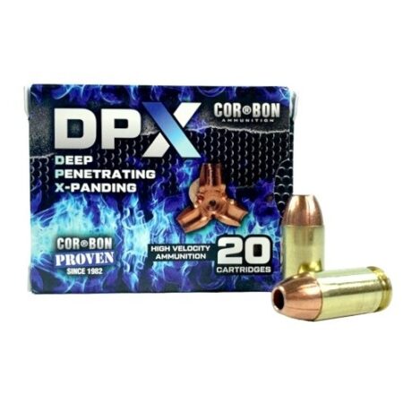 Cor-Bon .45 ACP 160 Gr. DPX Hollow Point- Lead Free- Box of 20