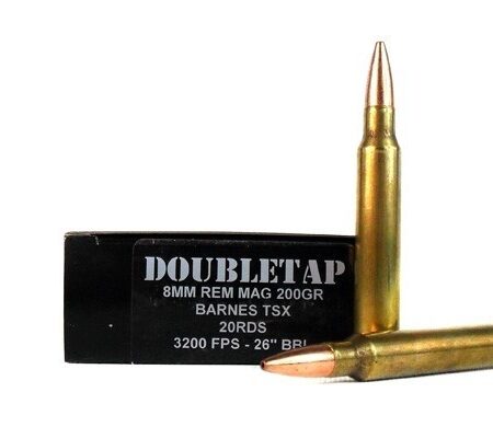 Doubletap 8mm Remington Magnum 200 Gr. Barnes TSX- Box of 20