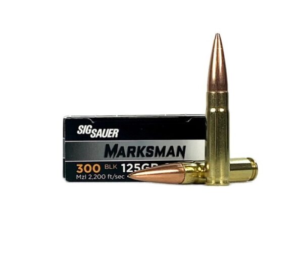 SIG SAUER Elite Performance .300 AAC Blackout 125 Gr. Open Tip Match Supersonic- Box of 20
