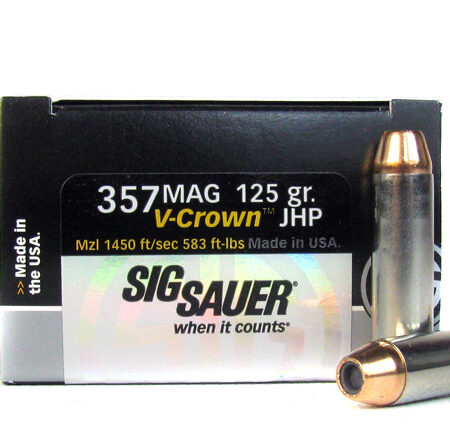 SIG SAUER Elite Performance .357 Magnum 125 Gr. V-Crown JHP- Box of 20