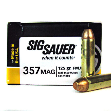 SIG SAUER Elite Performance .357 Magnum 125 Gr. Full Metal Jacket- Box of 50