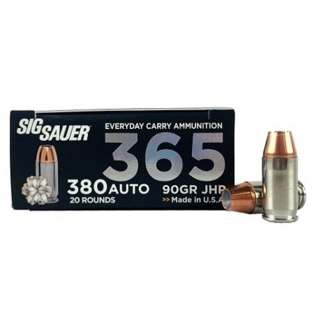 SIG SAUER 365 Elite Performance .380 ACP 90 Gr. V-Crown JHP- Box of 20