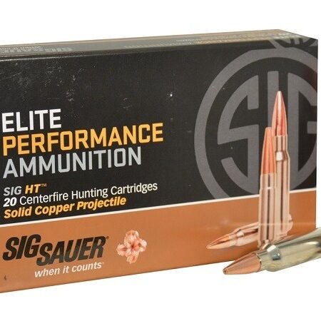 SIG SAUER Elite Performance Hunting HT .300 Winchester Magnum 165 Gr. Solid Copper- Lead-Free Expanding- Box of 20