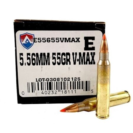Atlanta Arms Elite 5.56x45mm NATO 55 Gr. Hornady V-Max Polymer Tip- Box of 50