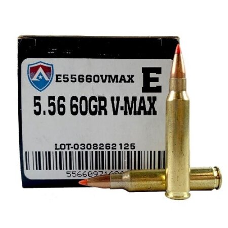Atlanta Arms Elite 5.56x45mm NATO 60 Gr. Hornady V-Max Polymer Tip- Box of 50