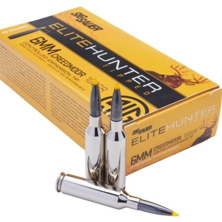 SIG SAUER Elite Hunter 6mm Creedmoor 100 Gr. Tipped Hunter- Box of 20