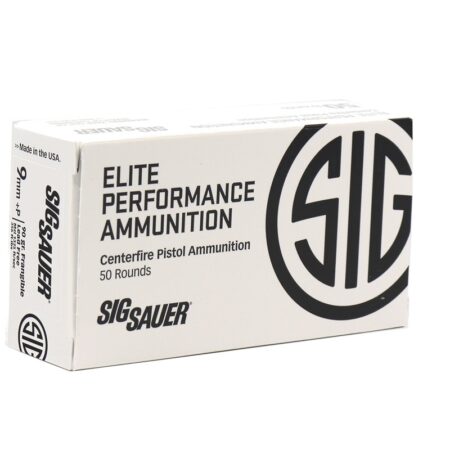 SIG SAUER Elite Performance 9mm Luger +P 90 Gr. Lead Free Frangible- Box of 50