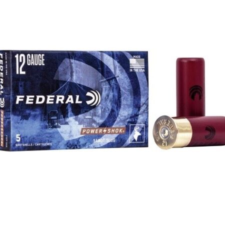 Federal Power-Shok 12 Gauge 2-3/4" 1 oz Hollow Point Sabot Slug- Box of 5