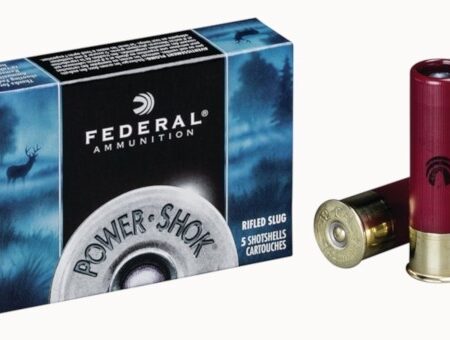 Federal Power-Shok 12 Gauge 3" 1-1/4 oz Magnum Rifled Hollow Point Slug- Box of 5