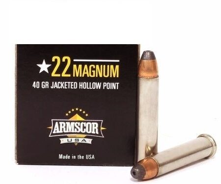 Armscor .22 Magnum 40 Gr. Jacketed Hollow Point- Box of 50