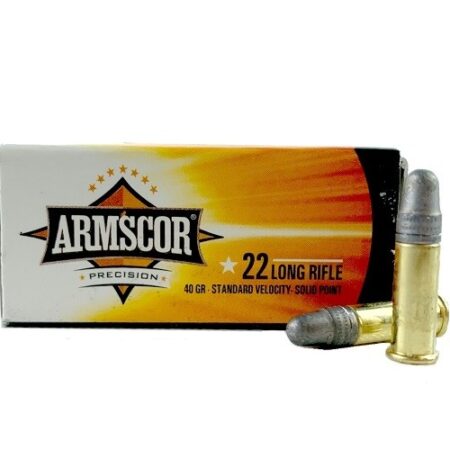 Armscor Standard Velocity .22 Long Rifle 40 Gr. Lead Solid Point- Box of 50