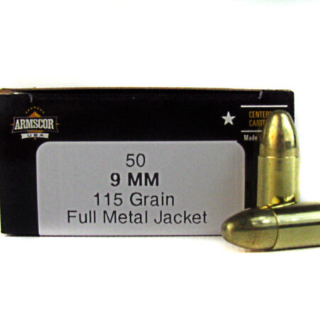 Armscor 9mm Luger 115 Gr. Full Metal Jacket- Box of 50