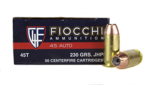Fiocchi Shooting Dynamics .45 ACP 230 Gr. Jacketed Hollow Point- Box of 50