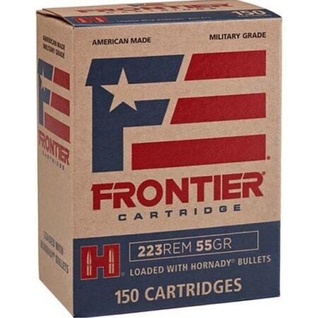 Frontier Cartridge Military Grade .223 Remington 55 Gr. Hornady Hollow Point Match- Box of 150