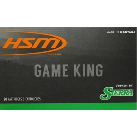 HSM 7x57mm Mauser (7mm Mauser) 160 Gr. Sierra GameKing Soft Point Boat Tail- Box of 20
