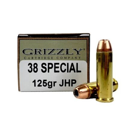 Grizzly .38 Special 125 Gr. High Performance Jacketed Hollow Point- Box of 20
