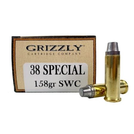Grizzly .38 Special 158 Gr. Cowboy Action Semi-Wadcutter- Box of 50