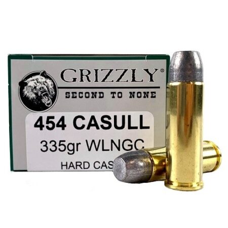 Grizzly .454 Casull 335 Gr. Hardcast Wide Long Nose- Gas Check- Box of 20