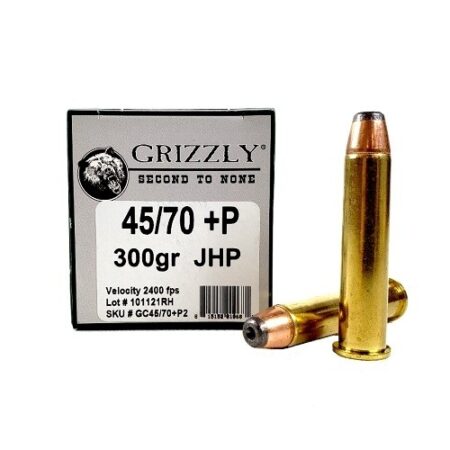 Grizzly .45/70 Government +P 300 Gr. High Performance Jacketed Hollow Point- Box of 20