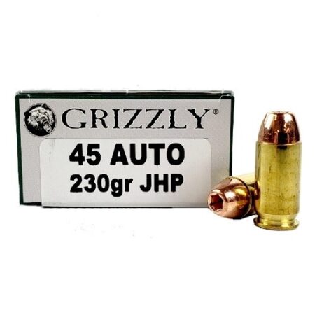 Grizzly .45 ACP 230 Gr. High Performance Jacketed Hollow Point- Box of 20