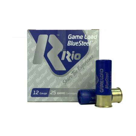 Rio Game Load BlueSteel 12 Gauge 2-3/4" 1-1/8 oz #6 Steel Shot- Lead Free- Box of 25